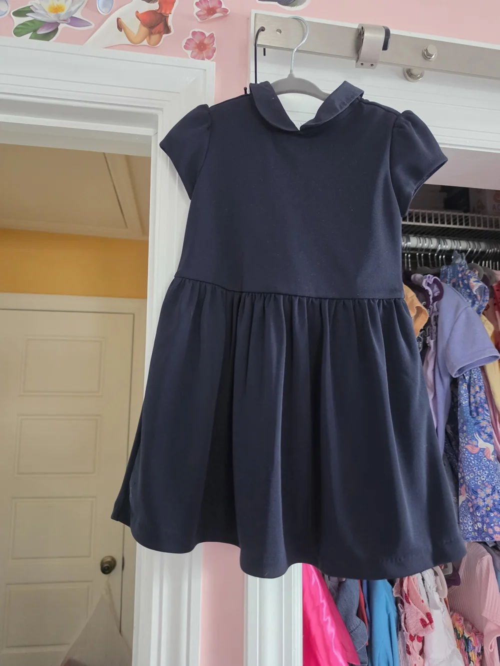 Ralph Lauren Navy Dress with Peter Pan Collar